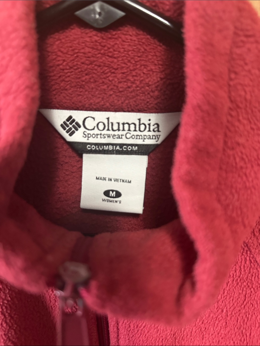 Columbia Women's Raspberry Full-Zip Fleece Jacket - Picture 2 of 2